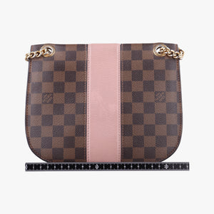 Pre-owned Louis Vuitton Wight EBENE×Magnolia Damier Canvas×Taurillon Leather N64418 shoulderbag | stylenewstar