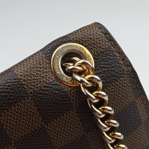 Pre-owned Louis Vuitton Wight EBENE×Magnolia Damier Canvas×Taurillon Leather N64418 shoulderbag | stylenewstar