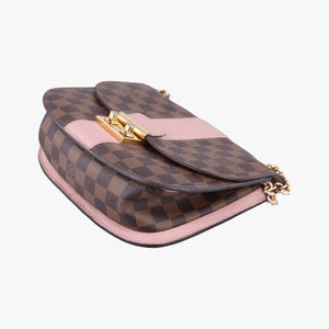 Pre-owned Louis Vuitton Wight EBENE×Magnolia Damier Canvas×Taurillon Leather N64418 shoulderbag | stylenewstar