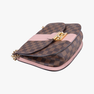Pre-owned Louis Vuitton Wight EBENE×Magnolia Damier Canvas×Taurillon Leather N64418 shoulderbag | stylenewstar