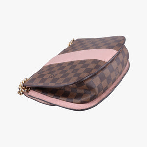 Pre-owned Louis Vuitton Wight EBENE×Magnolia Damier Canvas×Taurillon Leather N64418 shoulderbag | stylenewstar