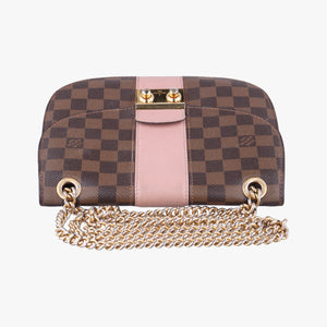 Pre-owned Louis Vuitton Wight EBENE×Magnolia Damier Canvas×Taurillon Leather N64418 shoulderbag | stylenewstar