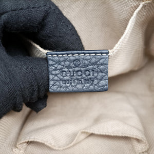 Pre-owned Gucci Soho Navy Leather 308364 shoulderbag | stylenewstar