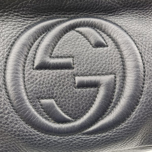 Pre-owned Gucci Soho Navy Leather 308364 shoulderbag | stylenewstar