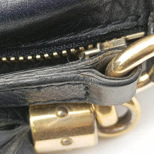Pre-owned Gucci Soho Navy Leather 308364 shoulderbag | stylenewstar