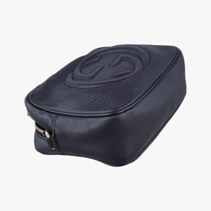 Pre-owned Gucci Soho Navy Leather 308364 shoulderbag | stylenewstar