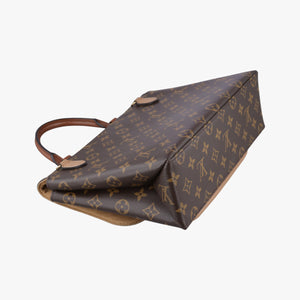 Pre-owned Louis Vuitton MARIGNAN brown×SESAME Monogram Canvas×calf leather M44544 shoulderbag | stylenewstar
