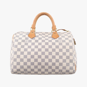 Pre-owned Louis Vuitton Speedy 30 AZUR Damier Canvas N41533 handbag | stylenewstar