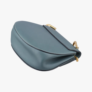Secondhand Chloe DREW Blue Suede×Leather shoulderbag | stylenewstar