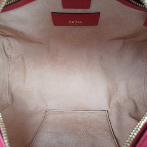 Secondhand Gucci GG SUPREME Heart Embroidered Beige x Multicolour PVC coated canvas×Leather 409529 shoulderbag | stylenewstar