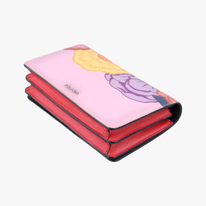 Secondhand Prada Lip print pink×Multicolour Saffiano Leather shoulderbag | stylenewstar
