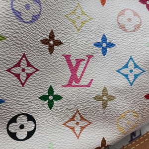 Pre-owned Louis Vuitton Petit Noe white Monogram Multicolor M42229 shoulderbag | stylenewstar