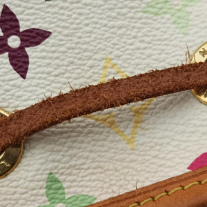 Pre-owned Louis Vuitton Petit Noe white Monogram Multicolor M42229 shoulderbag | stylenewstar