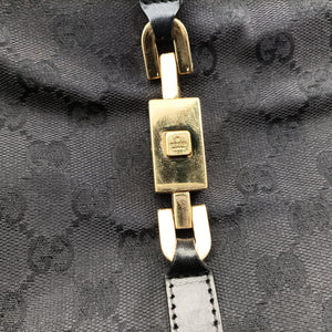 Pre-owned Gucci Jackie Black canvas 001-40 shoulderbag | stylenewstar
