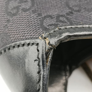 Pre-owned Gucci Jackie Black canvas 001-40 shoulderbag | stylenewstar