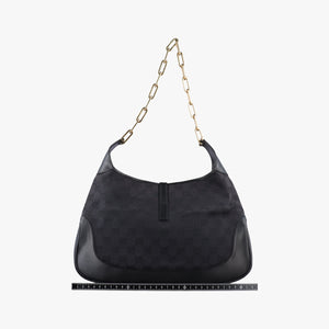 Pre-owned Gucci Jackie Black canvas 001-40 shoulderbag | stylenewstar