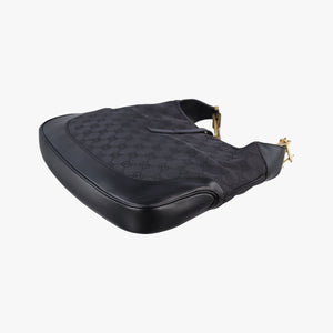 Pre-owned Gucci Jackie Black canvas 001-40 shoulderbag | stylenewstar
