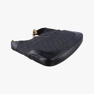 Pre-owned Gucci Jackie Black canvas 001-40 shoulderbag | stylenewstar