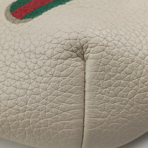 Pre-owned Gucci Print White Leather 527792 bum bag/waist bag | stylenewstar