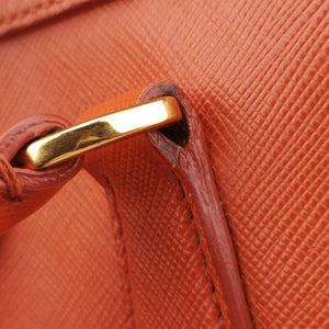Secondhand Prada bowling Orange SAFFIANO Leather shoulderbag | stylenewstar