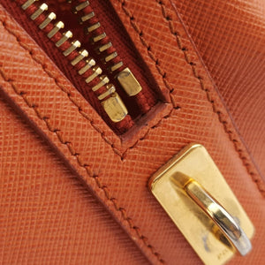 Secondhand Prada bowling Orange SAFFIANO Leather shoulderbag | stylenewstar