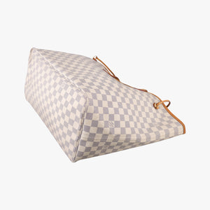 Pre-owned Louis Vuitton NEVERFULL GM Azur Damier Canvas N51108 handbag | stylenewstar
