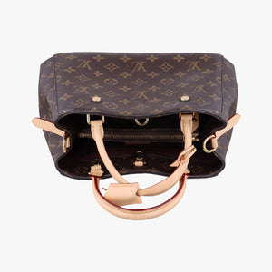 Pre-owned Louis Vuitton Montaigne BB Brown Monogram Canvas M41055 handbag | stylenewstar