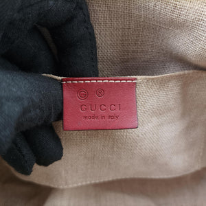Pre-owned Gucci Microguccissima Red Leather 449654 shoulderbag | stylenewstar