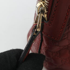 Pre-owned Gucci Microguccissima Red Leather 449654 shoulderbag | stylenewstar