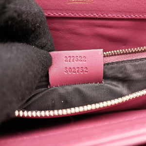 Pre-owned Gucci Interlocking 1973 Flap Pink Leather 277522 shoulderbag | stylenewstar