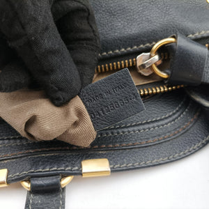 Pre-owned Chloe Mercy Black Leather shoulderbag | stylenewstar