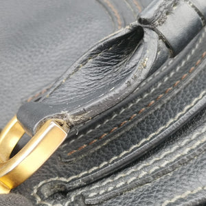 Pre-owned Chloe Mercy Black Leather shoulderbag | stylenewstar
