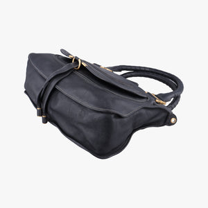 Pre-owned Chloe Mercy Black Leather shoulderbag | stylenewstar