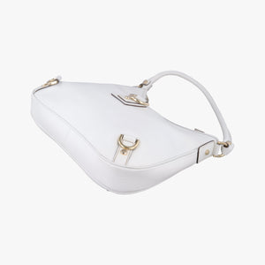Vintage Gucci Abbey White Leather 130738 shoulderbag | stylenewstar