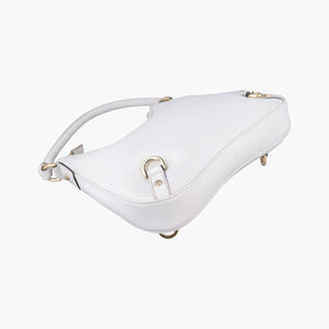 Vintage Gucci Abbey White Leather 130738 shoulderbag | stylenewstar
