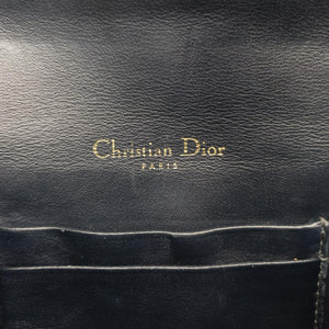 Pre-owned Christian Dior Saddle Navy jacquard bum bag/waist bag | stylenewstar