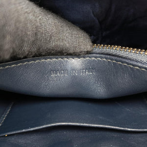 Pre-owned Christian Dior Saddle Navy jacquard bum bag/waist bag | stylenewstar