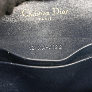Pre-owned Christian Dior Saddle Navy jacquard bum bag/waist bag | stylenewstar