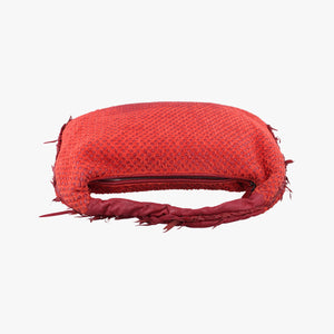 Pre-owned Bottega Veneta Intrecciato Red lambskin handbag | stylenewstar