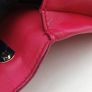 Pre-owned Valentino Rockstud Va Va Voom Rose Leather shoulderbag | stylenewstar