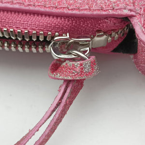 Pre-owned Balenciaga Le Cagole Pink Sparkling Fabric shoulderbag | stylenewstar