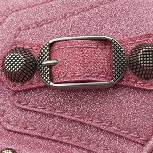 Pre-owned Balenciaga Le Cagole Pink Sparkling Fabric shoulderbag | stylenewstar