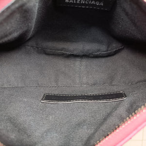 Pre-owned Balenciaga Le Cagole Pink Sparkling Fabric shoulderbag | stylenewstar