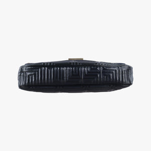 Pre-owned VERSACE Couture quilted Black Patent Leather shoulderbag | stylenewstar