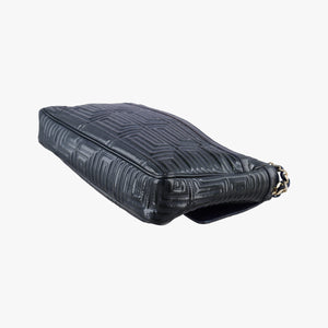 Pre-owned VERSACE Couture quilted Black Patent Leather shoulderbag | stylenewstar