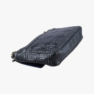 Pre-owned VERSACE Couture quilted Black Patent Leather shoulderbag | stylenewstar