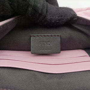 Secondhand Fendi BAGUETTE Pink velour 8BS017 shoulderbag | stylenewstar