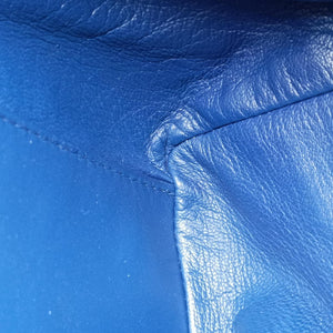 Secondhand Christian Dior Soft Lady Dior Blue lambskin handbag | stylenewstar