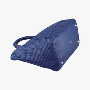 Secondhand Christian Dior Soft Lady Dior Blue lambskin handbag | stylenewstar