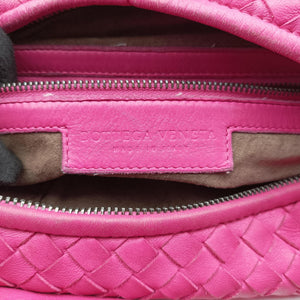 Pre-owned Bottega Veneta Intrecciato Rose lambskin handbag | stylenewstar